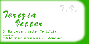 terezia vetter business card